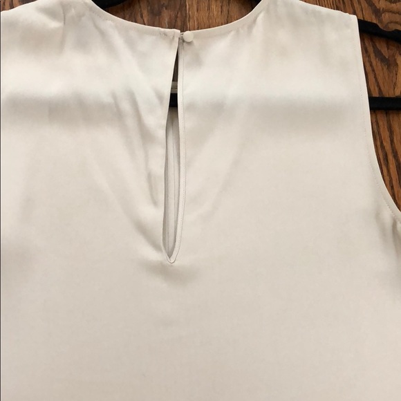 Theory tan silk tunic size small - Picture 6 of 7